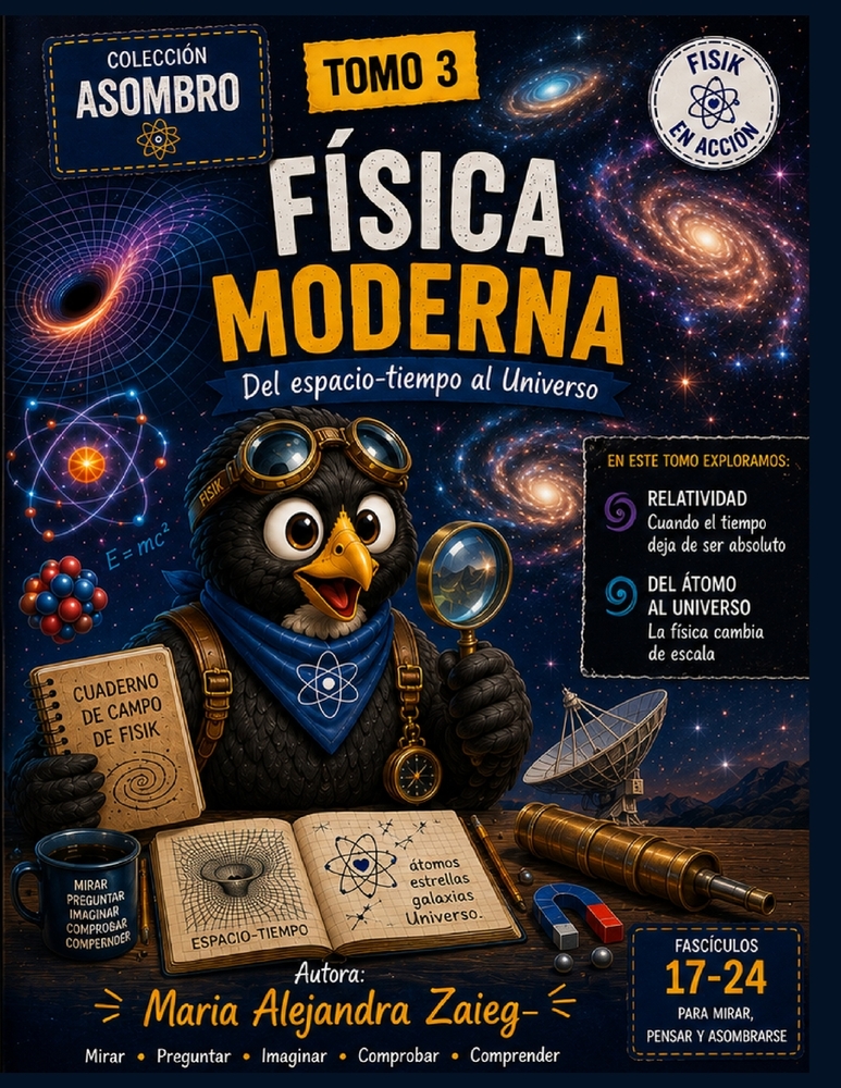 Asombro - Física - Tomo 3: De lo invisible al Universo. Un viaje por los átomos, la física cuántica, la relatividad y el cosmos cover