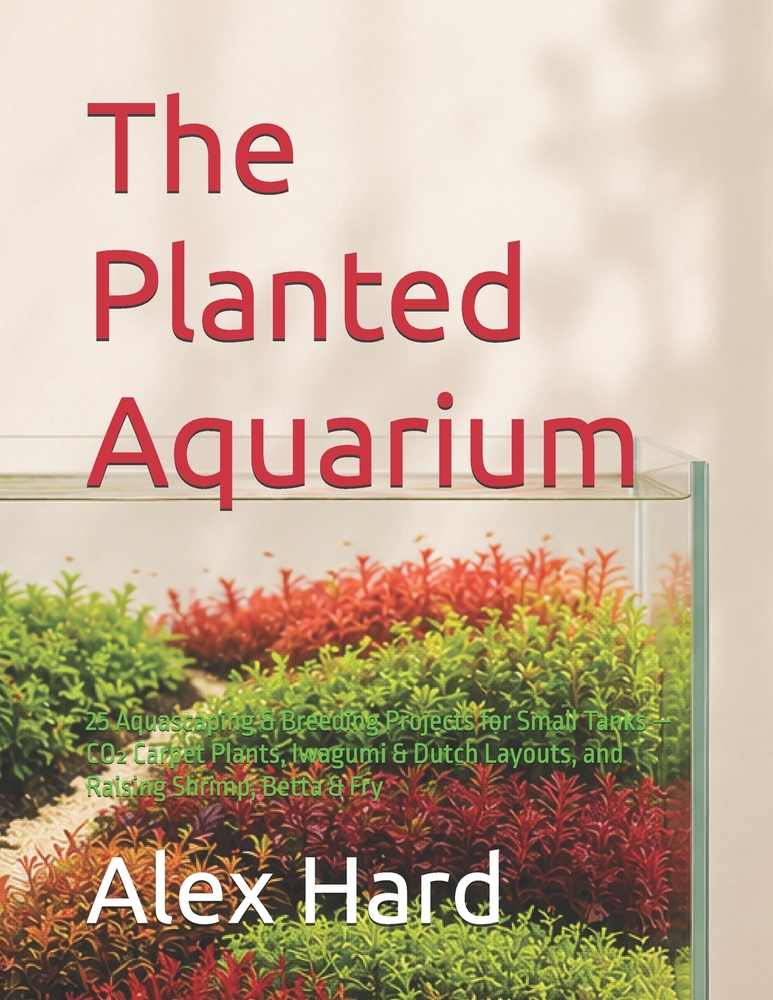 The Planted Aquarium: 25 Aquascaping & Breeding Projects for Small Tanks - CO₂ Carpet Plants, Iwagumi & Dutch Layouts, and Raising Shrimp, Betta cover