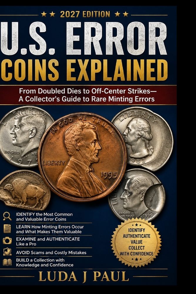 U.S. Error Coins Explained 2027 Edition: From Doubled Dies to Off-Center Strikes-A Collector's Guide to Rare Minting Errors cover