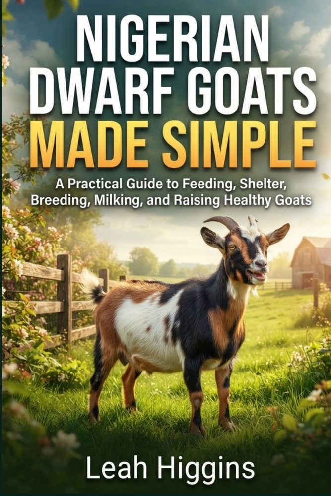 Nigerian Dwarf Goats Made Simple: A Practical Guide to Feeding, Shelter, Breeding, Milking, and Raising Healthy Goats cover