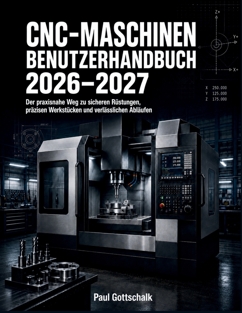 CNC-Maschinen Benutzerhandbuch 2026-2027: Der praxisnahe Weg zu sicheren Rüstungen, präzisen Werkstücken und verlässlichen Abläufen cover