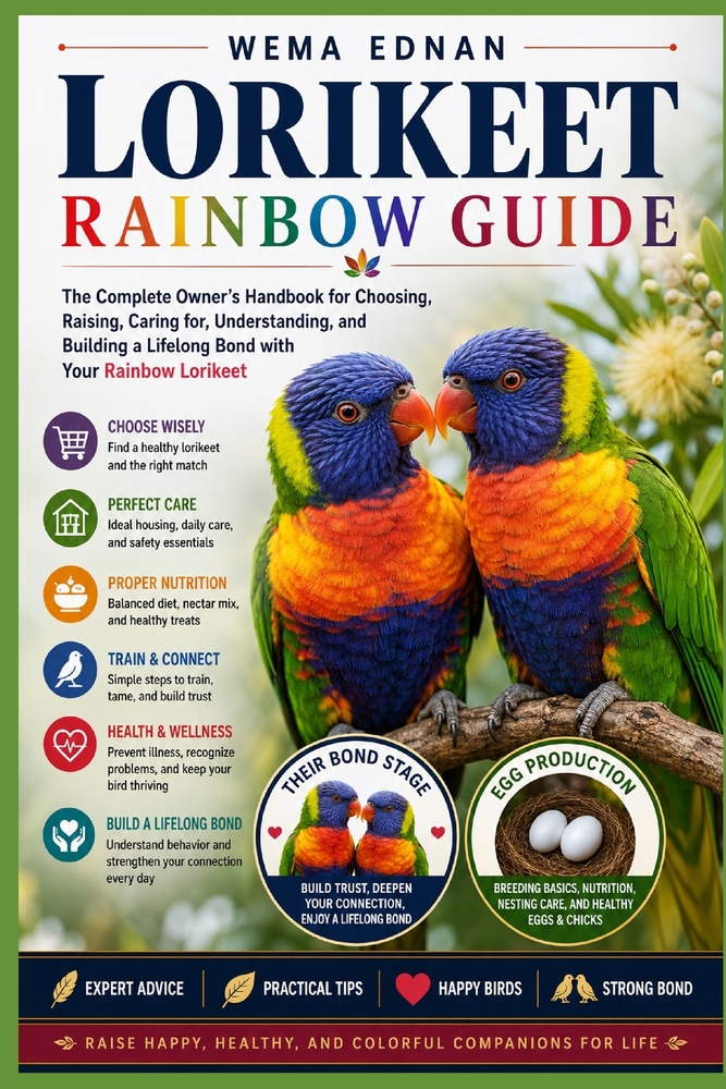 Lorikeet - Rainbow Guide: The Complete Owner's Handbook for Choosing, Raising, Caring for, Understanding, and Building a Lifelong Bond with Your Rainb cover