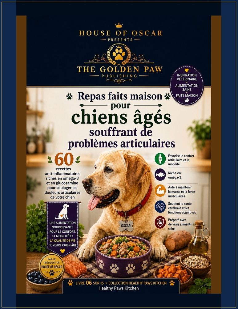 Repas faits maison pour chiens âgés souffrant de problèmes articulaires: 60 recettes anti-inflammatoires riches en oméga-3 et en glucosamine pour soul cover