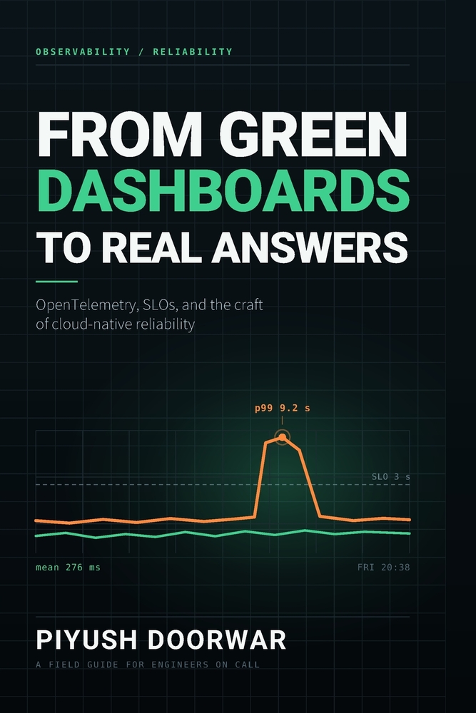 From Green Dashboards to Real Answers: OpenTelemetry, SLOs, and the Craft of Cloud-Native Reliability cover