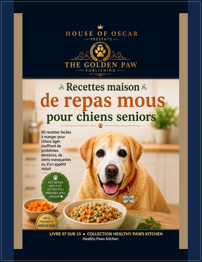 Recettes maison de repas mous pour chiens seniors: 60 recettes faciles à manger pour chiens âgés souffrant de problèmes dentaires, de dents manquantes cover
