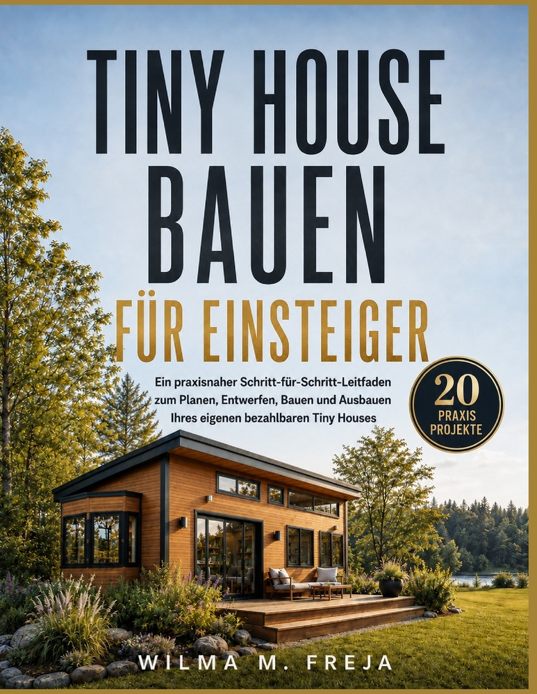 Tiny House Bauen Für Einsteiger: Ein praxisnaher Schritt-für-Schritt-Leitfaden zum Planen, Entwerfen, Bauen und Ausbauen Ihres eigenen bezahlbaren Tin cover