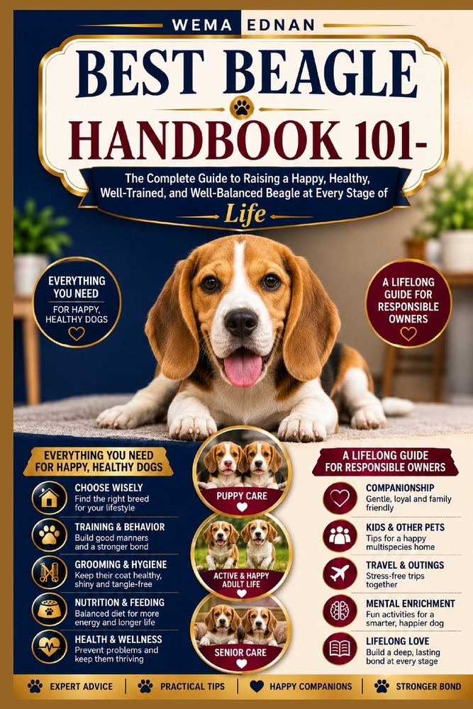 Beagle Handbook 101: The Complete Guide to Raising a Happy, Healthy, Well-Trained, and Well-Balanced Beagle at Every Stage of Life cover