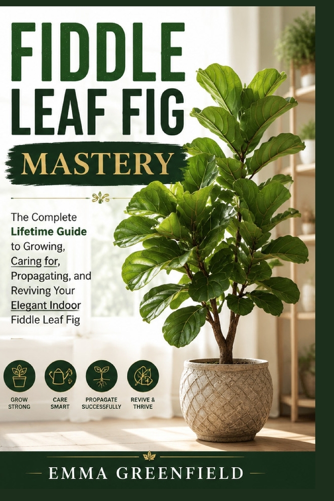 Fiddle Leaf Fig Mastery: The Complete Lifetime Guide to Growing, Caring for, Propagating, and Reviving Your Elegant Indoor Fiddle Leaf Fig cover