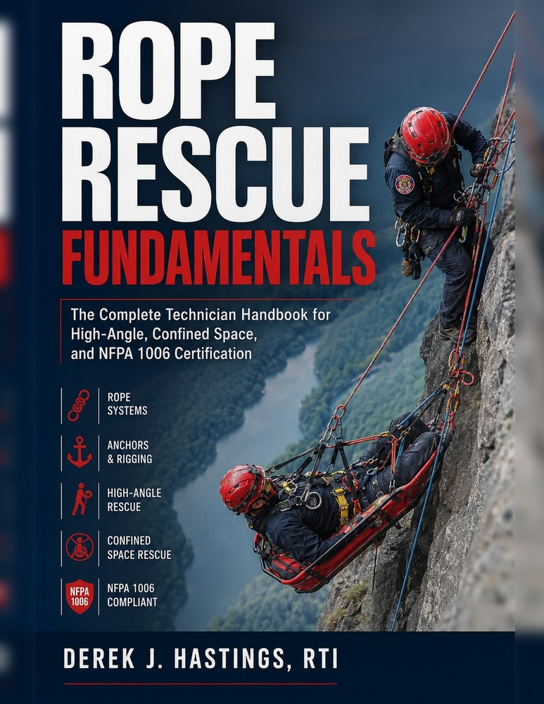 Rope Rescue Fundamentals: The Complete Technician Handbook for High-Angle, Confined Space, and NFPA 1006 Certification cover