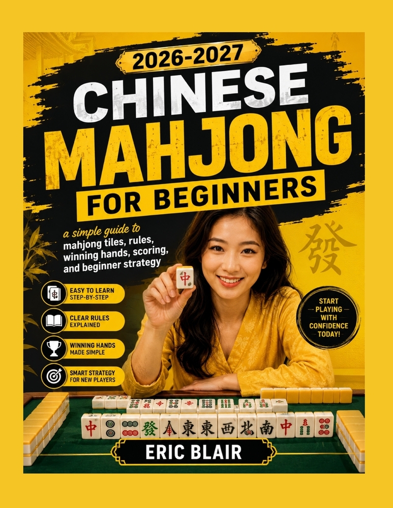 2026-2027 Chinese Mahjong for Beginners: a simple guide to mahjong tiles, rules, winning hands, scoring, and beginner strategy cover
