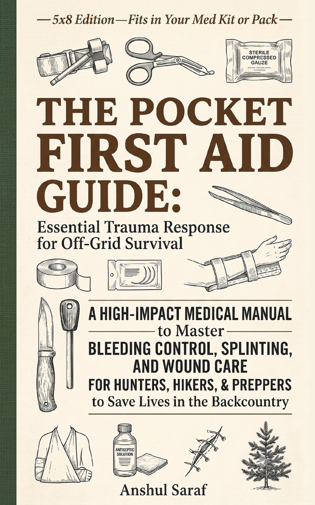 The Pocket First Aid Guide: Essential Trauma Response for Off-Grid Survival: Master Bleeding Control, Splinting, and Wound Care - A High-Impact Medica cover