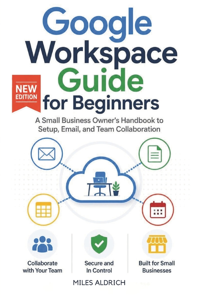 Google Workspace Guide for Beginners: The Small Business Owner's Simple Path to Mastering Docs, Sheets, Gmail and Team Collaboration Tools cover