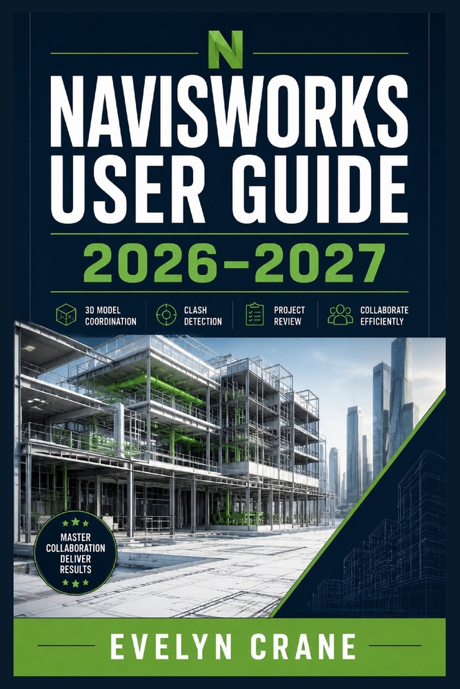 Navisworks User Guide 2026-2027: Hands-On BIM Coordination, Clash Detection, 4D Simulation, Quantification, Model Review, and Construction Workflow Sk cover