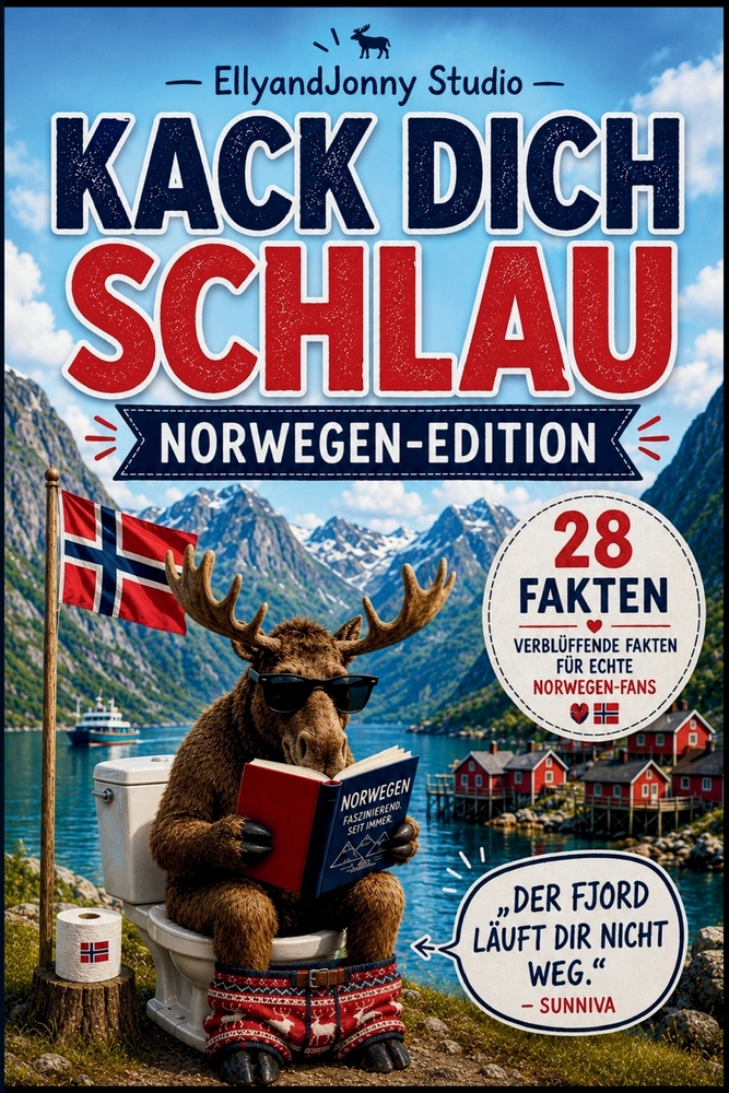 Kack dich schlau - Norwegen-Edition: 28 kuriose Fakten über Norwegen, Wikinger, Fjorde und Nordlichter - unnützes Wissen zum Staunen und Weitererzähle cover