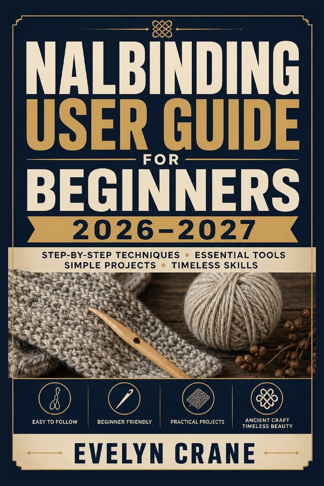 Nalbinding User Guide for Beginners 2026-2027: Traditional Single-Needle Craft, Essential Tools, Stitch Foundations, Shaping Methods, Wearable Project cover