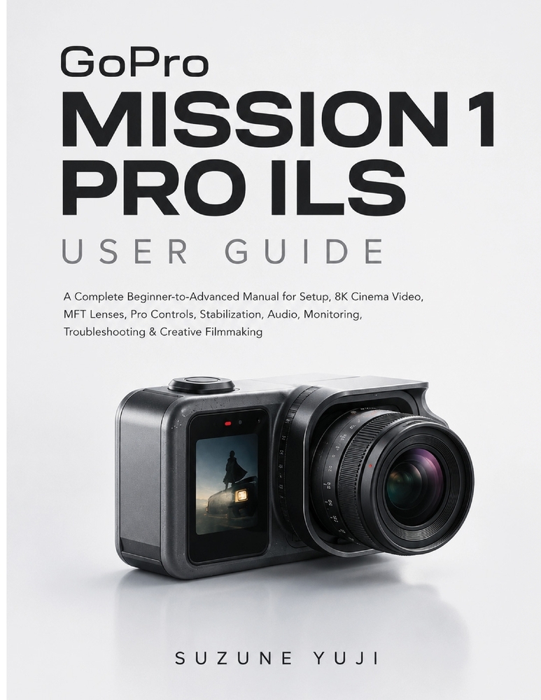 GoPro MISSION 1 PRO ILS USER GUIDE: A Complete Beginner-to-Advanced Manual for Setup, 8K Cinema Video, MFT Lenses, Pro Controls, Stabilization, Audio, cover