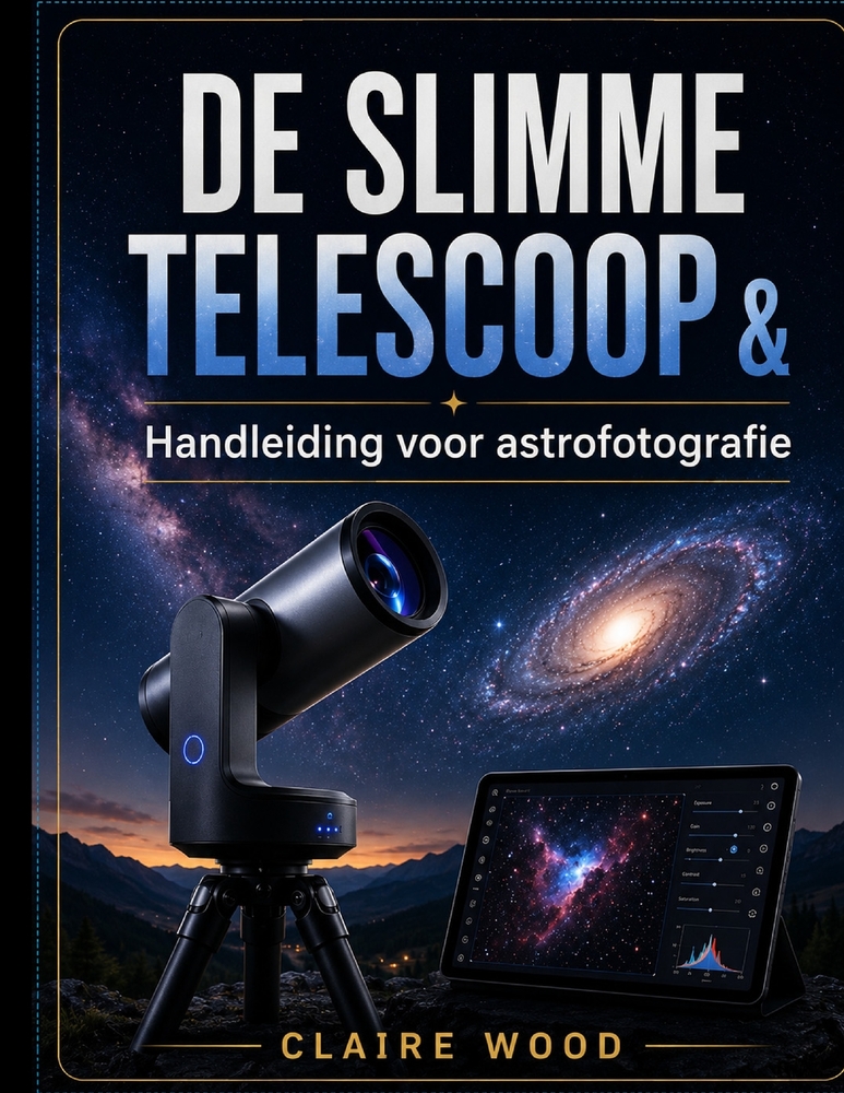 DE SLIMME TELESCOOP & Handleiding voor astrofotografie: Complete Installatie- En Beeldvormingshandleiding Voor Zwo Seestar S50, Dwarf 3, Unistellar En cover
