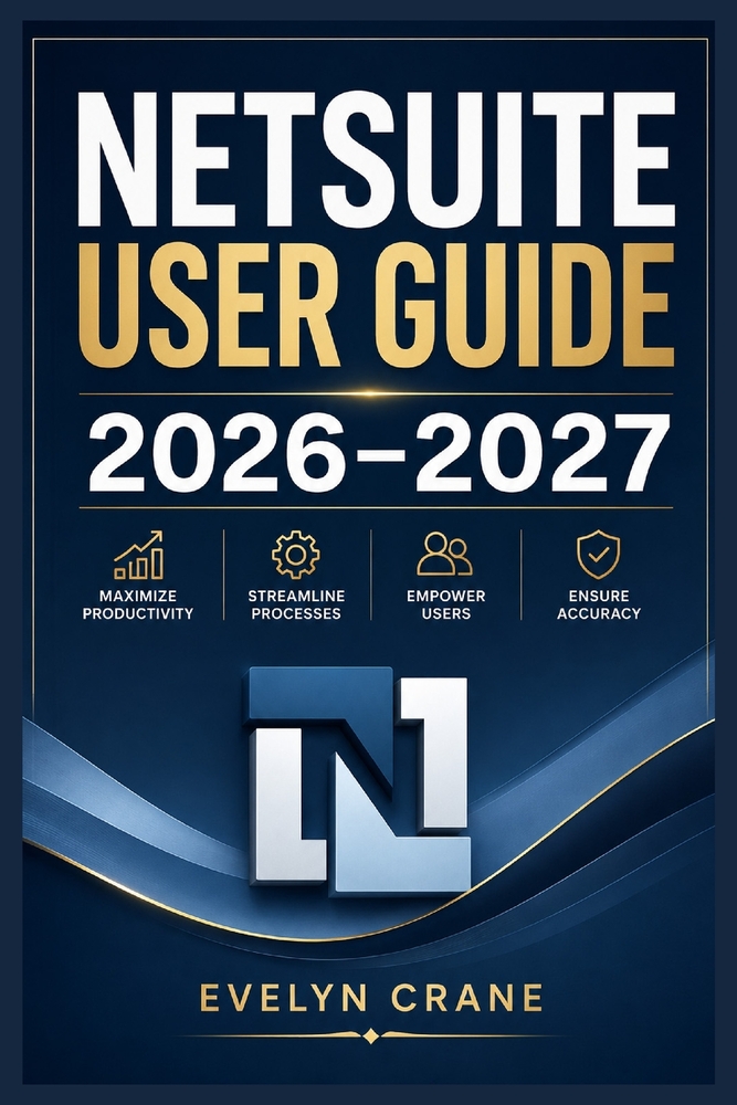 NetSuite User Guide 2026-2027: Practical ERP Mastery for Financial Operations, CRM, Inventory, Dashboards, Automation, Reporting, Administration, and cover