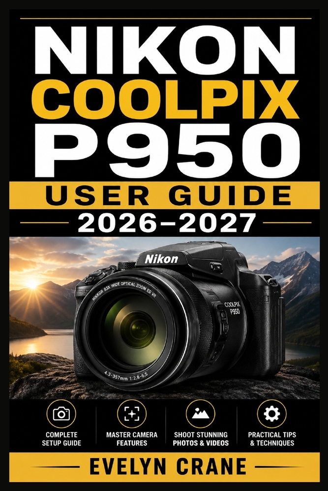 Nikon COOLPIX P950 User Guide 2026-2027: Master Superzoom Photography with Birding, Moon Capture, Manual Exposure, RAW Control, 4K Movie Skills, and S cover