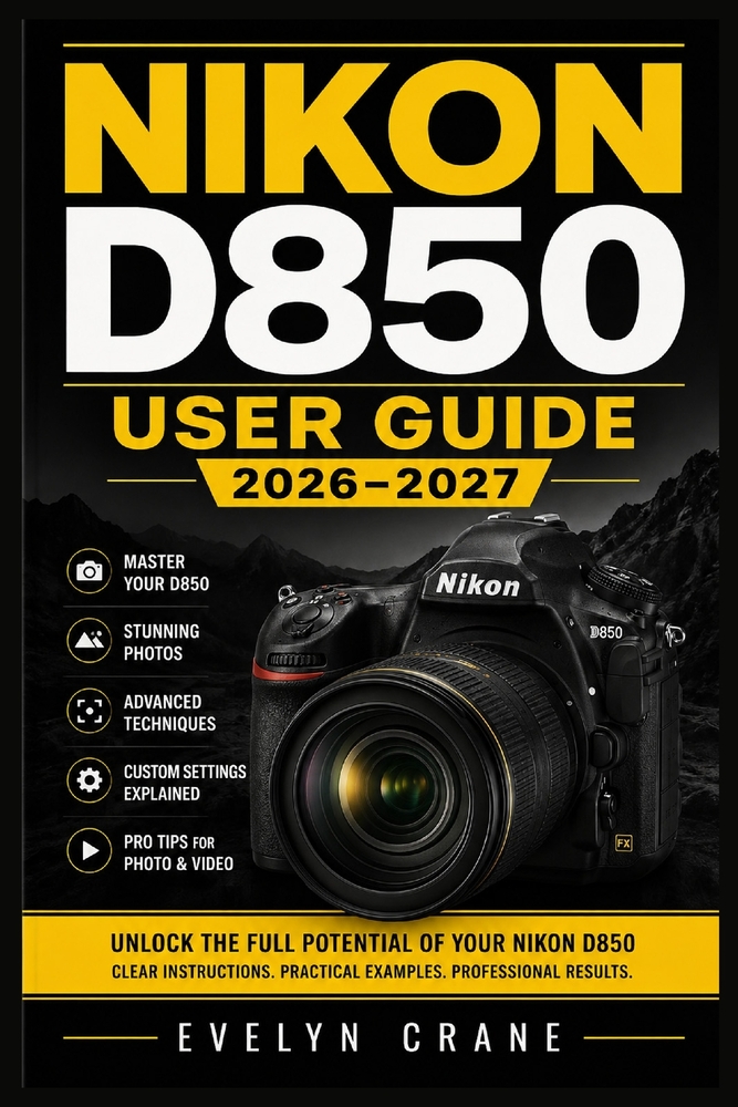 Nikon D850 User Guide 2026-2027: DSLR Mastery: Confident Setup, Precision Autofocus, Exposure Control, Video Capture, Custom Settings, Real World Shoo cover