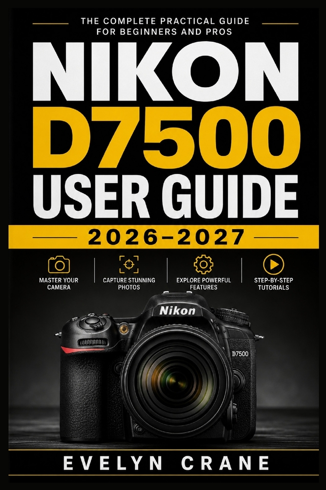 Nikon D7500 User Guide 2026-2027: Practical DSLR Skills for Fast Setup, Precise Autofocus, Confident Exposure, Movie Recording, Wireless Sharing, Cust cover