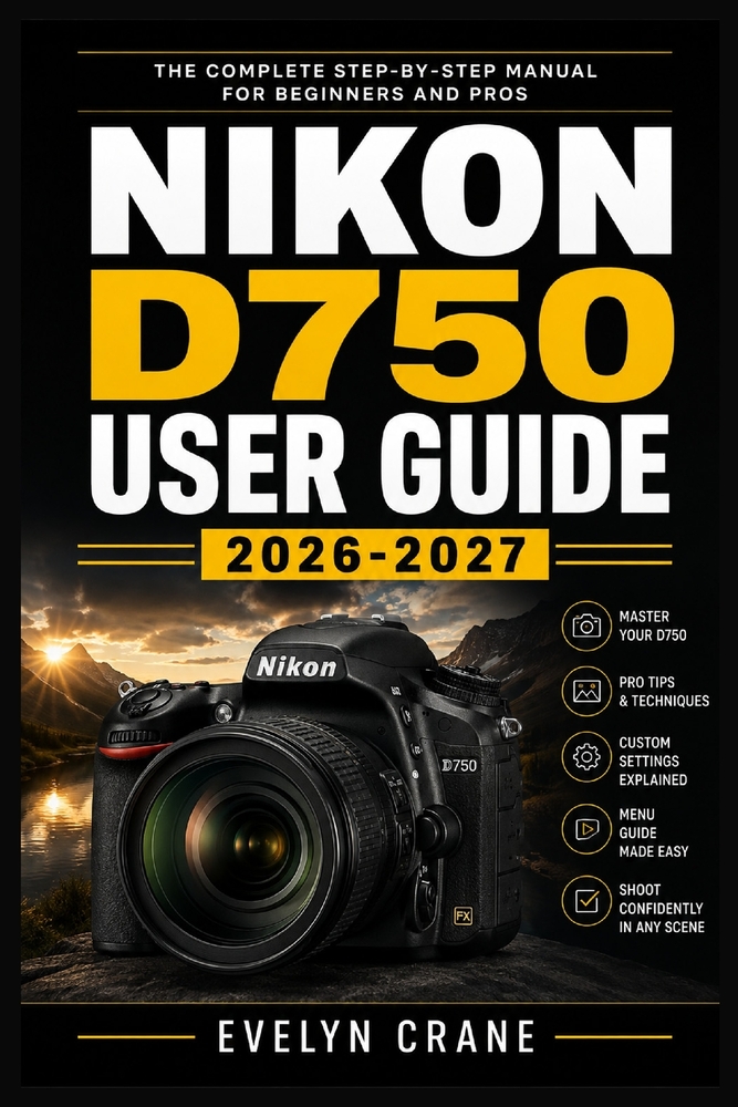 Nikon D750 User Guide 2026-2027: Master Full-Frame Photography: Step-by-Step Setup, Autofocus, Exposure, Lenses, Creative Shooting, Video, Wireless Wo cover