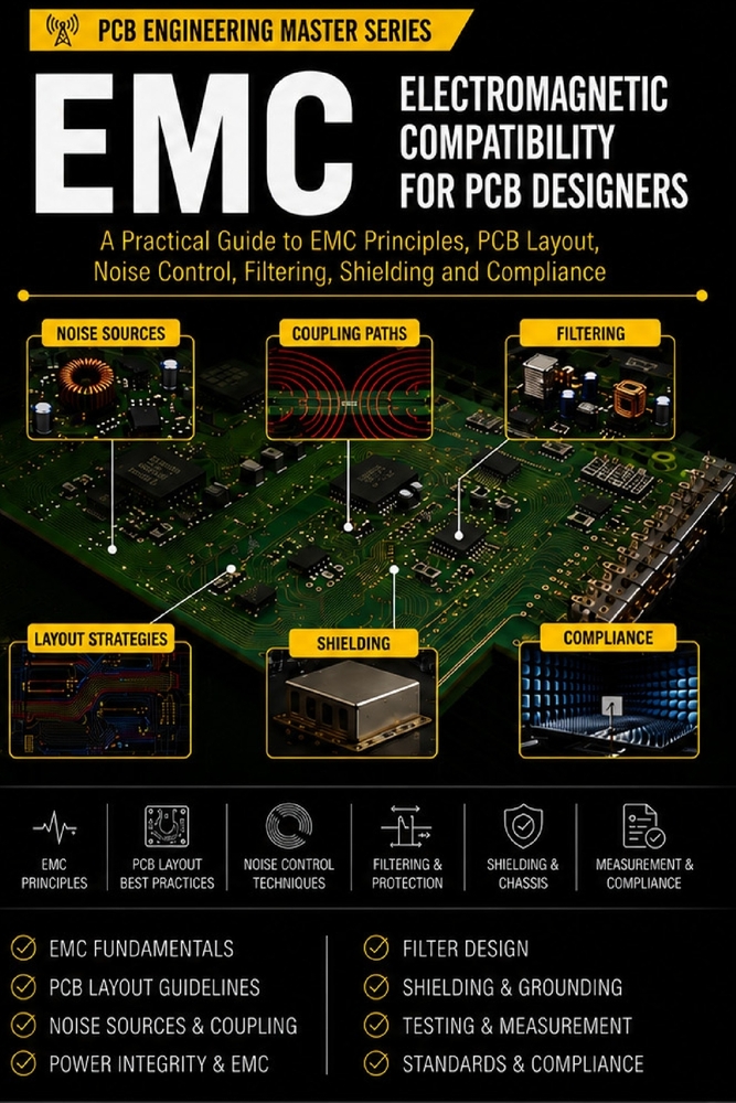 EMC & EMI PCB Design Extended Paperback Edition: Professional Guide to Electromagnetic Compatibility, Noise Control, PCB Layout, Grounding, Filtering cover
