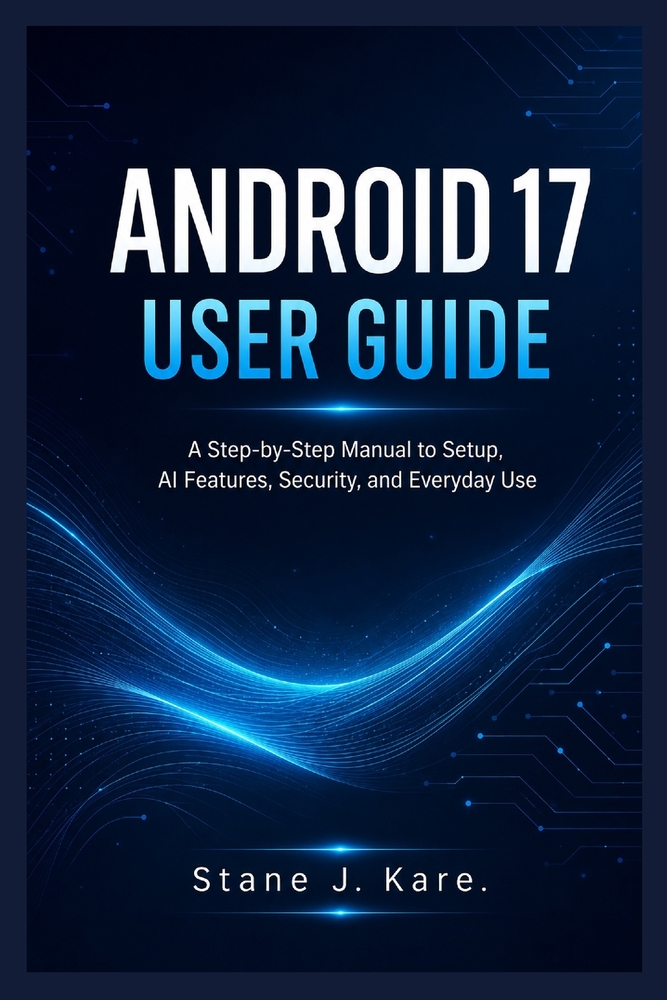 Android 17 User Guide: A Step-by-Step Manual to Setup, AI Features, Security, and Everyday Use cover