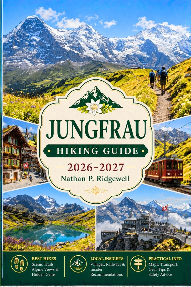 Jungfrau Hiking Guide 2026 - 2027: Walking Trails, Scenic Routes, Navigation, Safety Tips, Wildlife, Local Insights, Trip Planning cover
