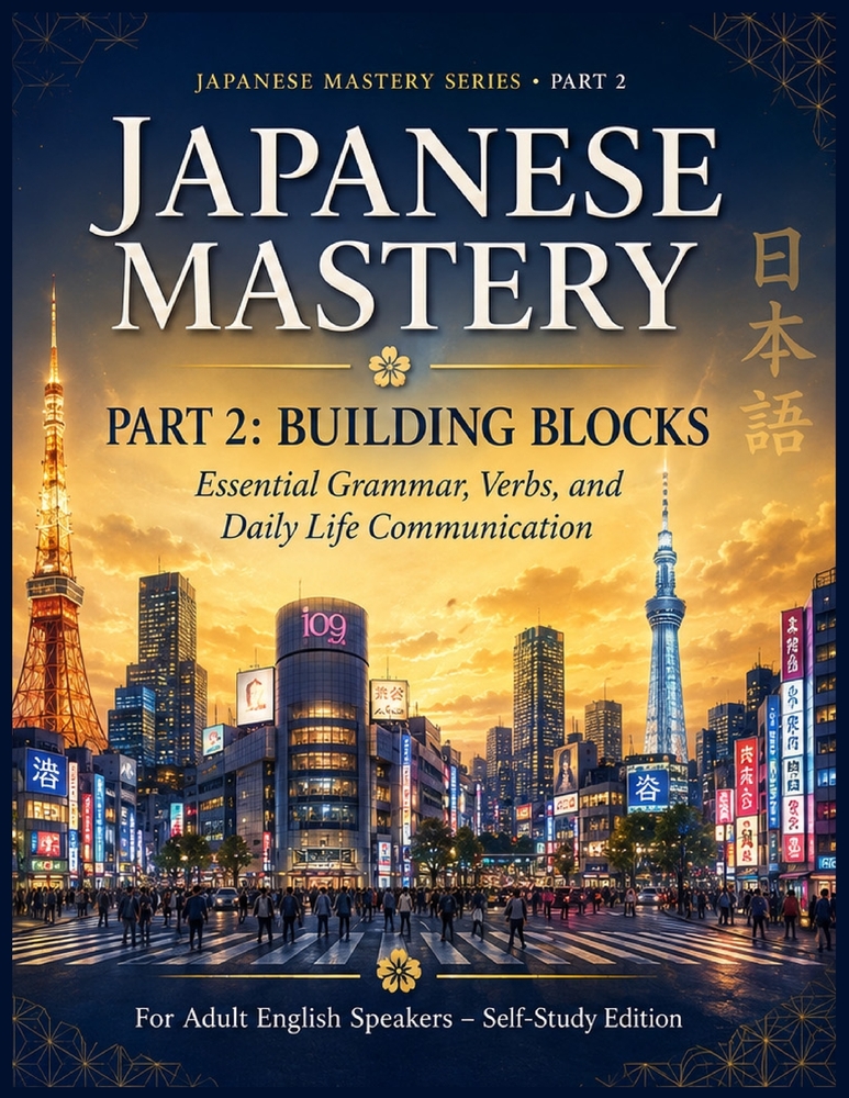 Japanese Mastery: Part 5: Mastery & Beyond - Advanced Communication, Real-World Japanese, and JLPT N2-N1 Preparation cover