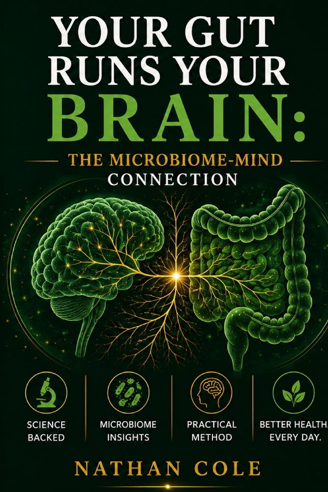 Your Gut Runs Your Brain: The Microbiome-Mind Connection: Use the Gut-Brain Axis, Probiotics and Anti-Inflammatory Diet to Eliminate Anxiety, Brain Fo cover