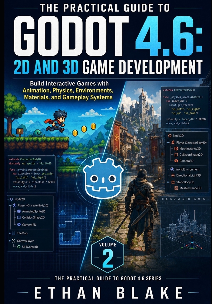 The Practical Guide to Godot 4.6: ADVANCED GAME DEVELOPMENT: Explore Multiplayer, Optimization, Shaders, Procedural Systems, Rendering, and Game Publi cover