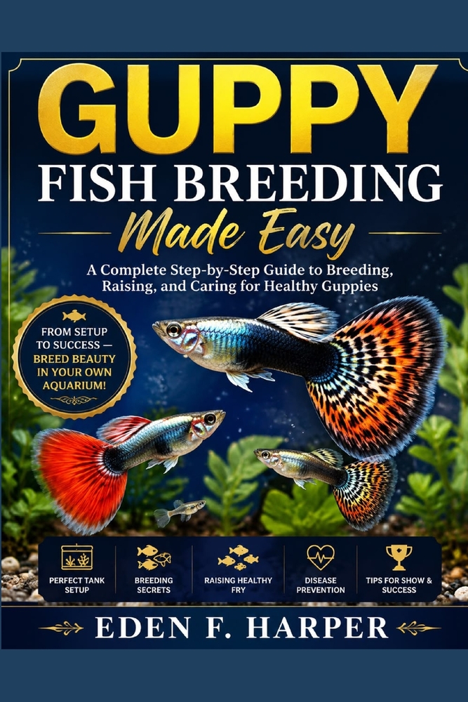 Guppy Fish Breeding Made Easy: A Complete Step-By-Step Guide to Breeding, Raising and Caring for Healthy Guppies cover