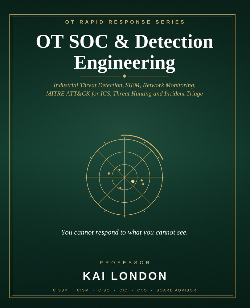 OT SOC & Detection Engineering: Industrial Threat Detection, SIEM, Network Monitoring, ATT&CK for ICS, Threat Hunting and Incident Triage cover