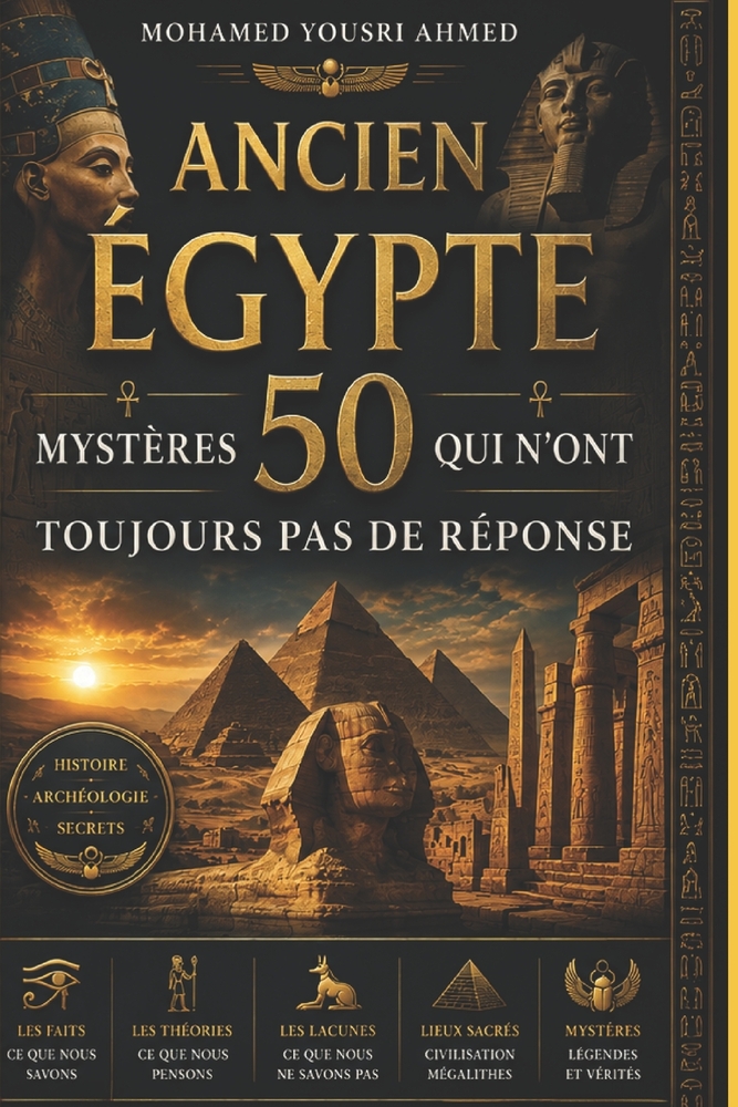 Ancien Égypte: 50 MYSTÈRES QUI N'ONT TOUJOURS PAS DE RÉPONSE: Tombes Perdues, Pharaons Oubliés, Cités Englouties, Secrets Anciens, et les Questions qu cover