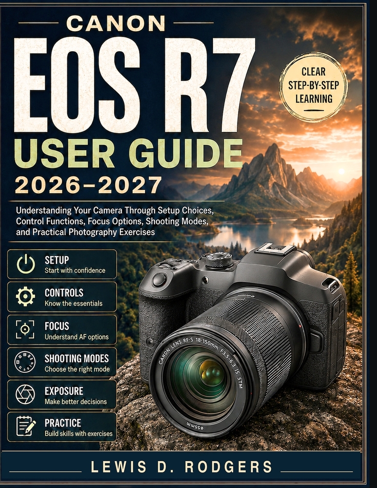 Canon EOS R7 User Guide 2026-2027: Understanding Your Camera Through Setup Choices, Control Functions, Focus Options, Shooting Modes, and Practical Ph cover