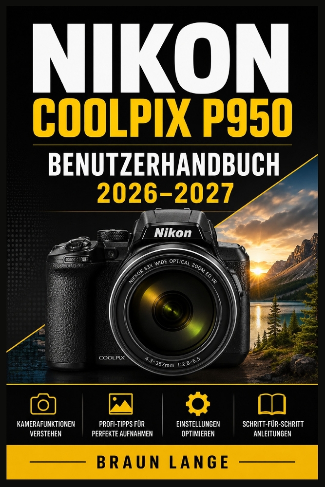 Nikon Coolpix P950 Benutzerhandbuch 2026-2027: Praxisnaher Einstieg für Anfänger und Senioren: 83-fach Superzoom, 4K/UHD, RAW-Aufnahmen, Tierfotografi cover