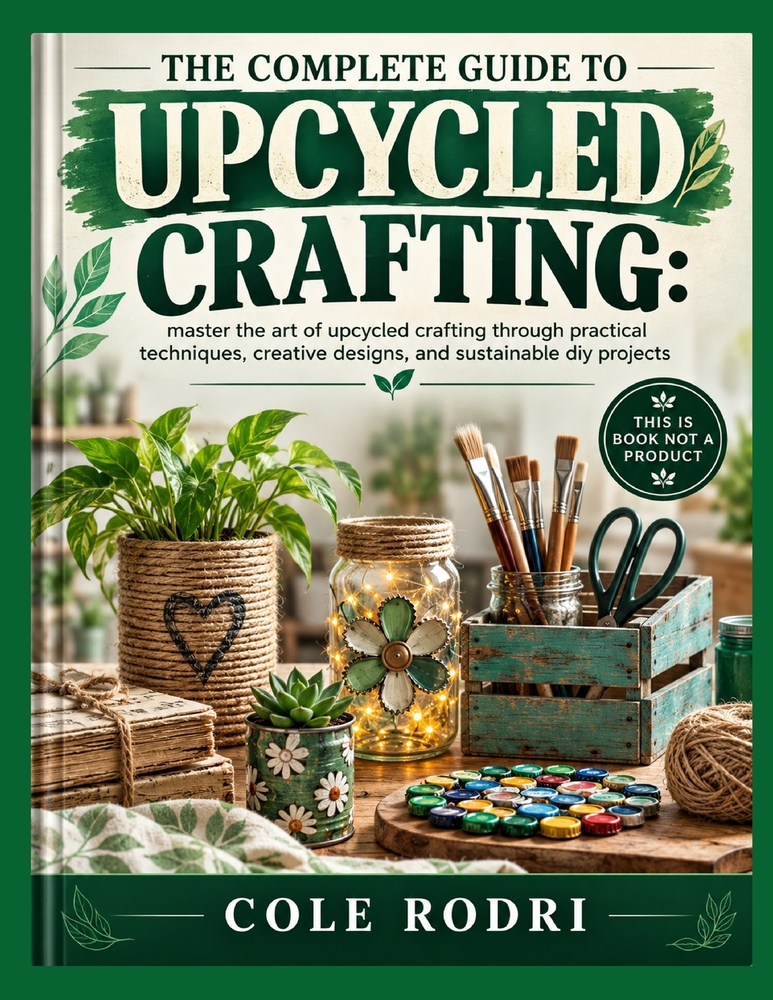 The Complete Guide to Upcycled Crafting: : master the art of upcycled crafting through practical techniques, creative designs, and sustainable diy pro cover