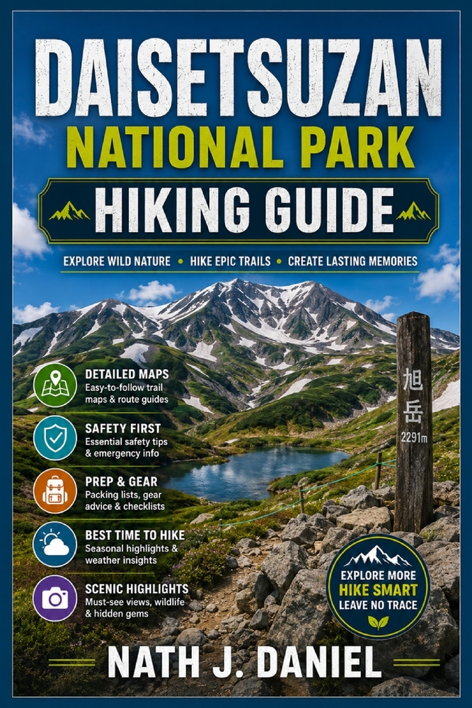 Daisetsuzan National Park Hiking Guide: A Complete Hiking Guide to Hokkaido's Mountain Trails, Scenic Routes, Wildlife, Safety Tips, and Outdoor Adven cover