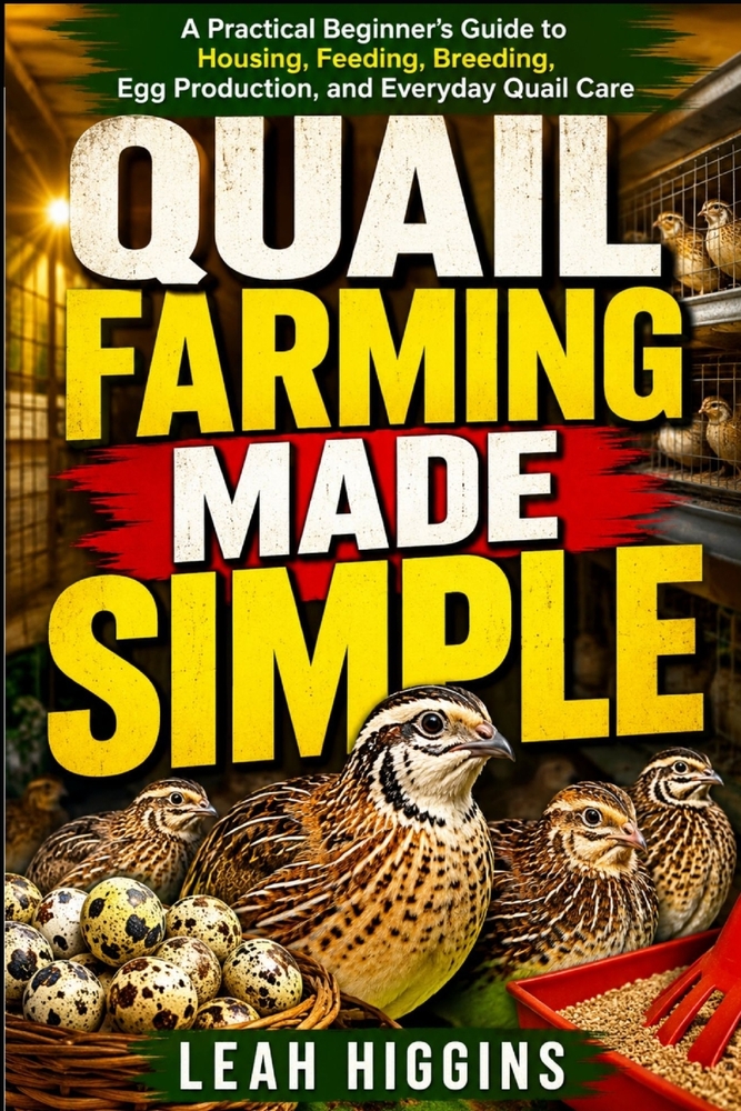 Quail Farming Made Simple: A Practical Beginner's Guide To Housing, Feeding, Breeding, Egg Production, And Everyday Quail Care cover