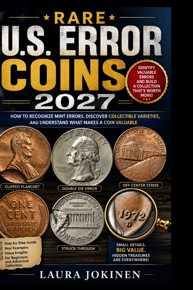 Rare U.S. Error Coins 2027: How to Recognize Mint Errors, Discover Collectible Varieties, and Understand What Makes a Coin Valuable cover