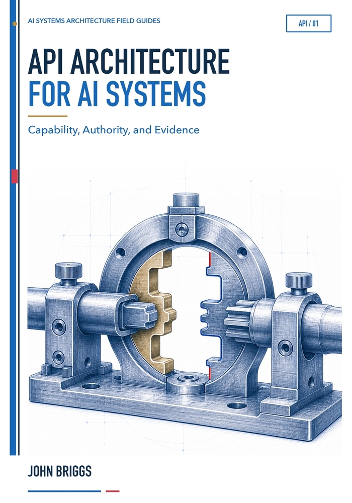 API Architecture for AI Systems: Capability, Authority, and Evidence cover