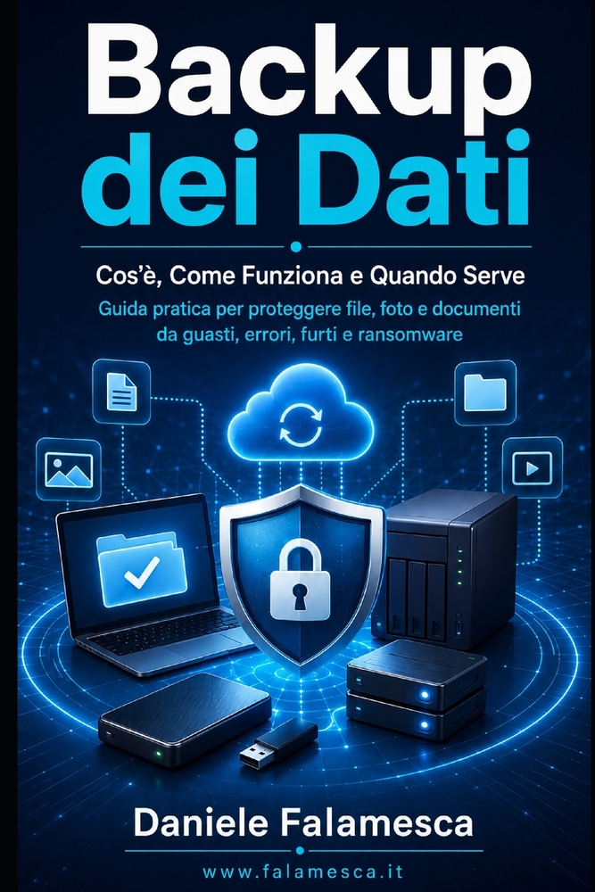 Backup dei Dati: Cos'è, Come Funziona e Quando Serve: Guida pratica per proteggere file, foto e documenti da guasti, errori, furti e ransomware cover