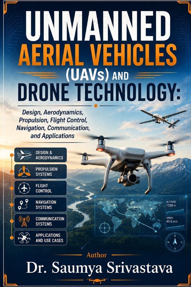 UNMANNED AERIAL VEHICLES (UAVs) AND DRONE TECHNOLOGY: Design, Aerodynamics, Propulsion, Flight Control, Navigation, Communication, and Applications cover