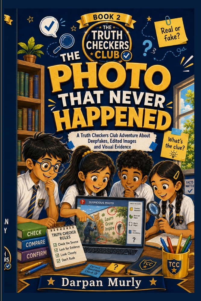 The Photo That Never Happened: A Truth Checkers Club Adventure About Deepfakes, Edited Images and Visual Evidence cover