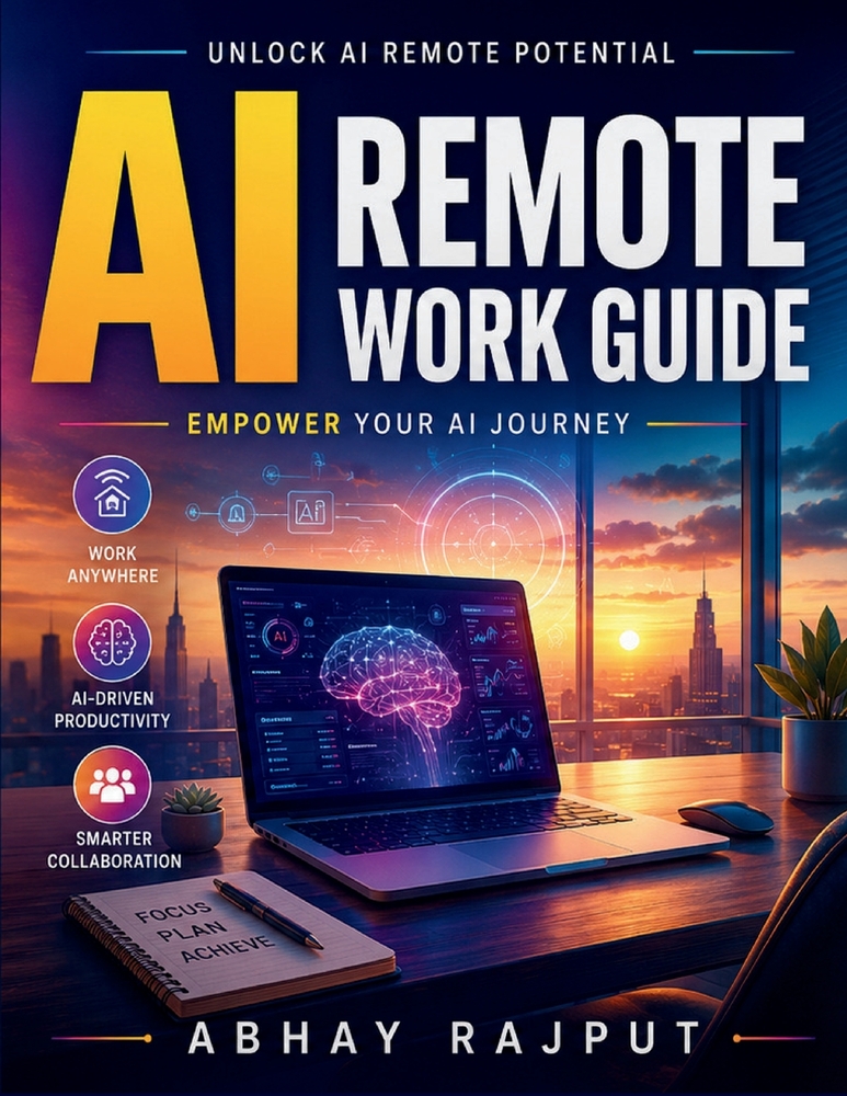 AI Remote Work Guide: AI Work-Life Balance AI Skill Development AI Industry Trends AI Job Opportunities AI Ethics and Future AI Professional Networkin cover