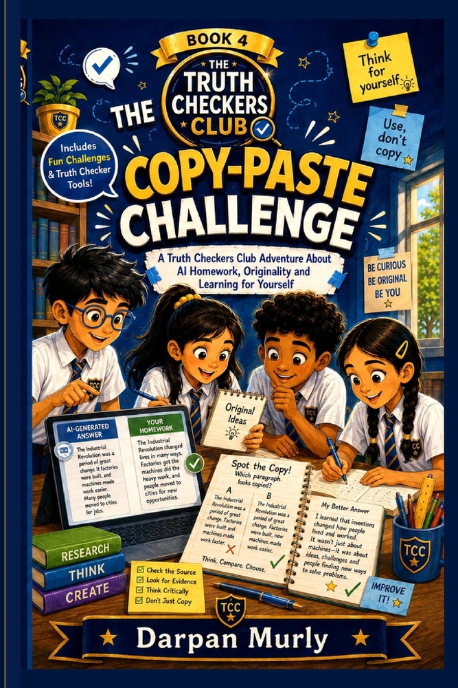 The Copy-Paste Challenge: A Truth Checkers Club Adventure About AI Homework, Originality and Learning for Yourself cover