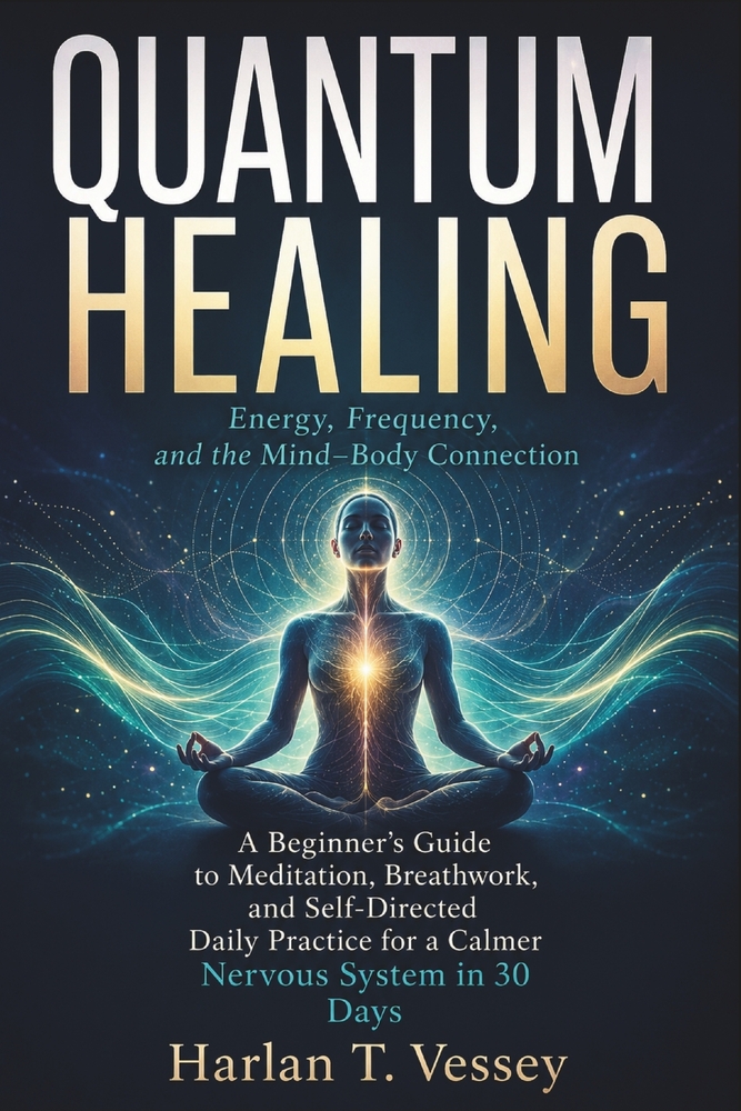 Quantum Healing In 186 Pages: Energy, Frequency, and the Mind-Body Connection A Beginner's Guide to Meditation, Breathwork, and Self-Directed Daily Pr cover