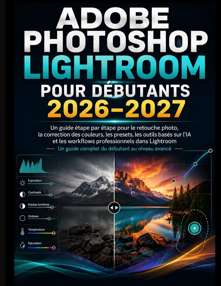 Adobe Photoshop Lightroom Pour Débutants 2026-2027: Guide étape par étape pour la retouche photo, la correction des couleurs, Préréglages, outils basé cover