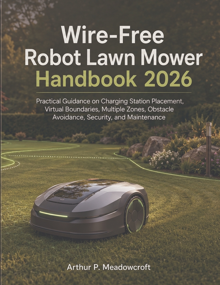 Wire-Free Robot Lawn Mower Handbook 2026: Practical Guidance on Charging Station Placement, Virtual Boundaries, Multiple Zones, Obstacle Avoidance, Se cover